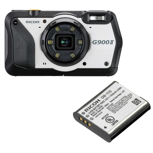 RICOH リコー G900 II 防水・防塵・業務用デジタルカメラ＋DB-110充電式バッテリーセット