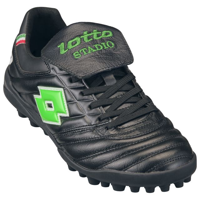 LOTTO ロット 【メンズ】蹴球シューズ STADIO JP TURF 【黒いこと/緑であること】 LO-STADIO-3 スタディオ 芝生 カンガルーなめし革