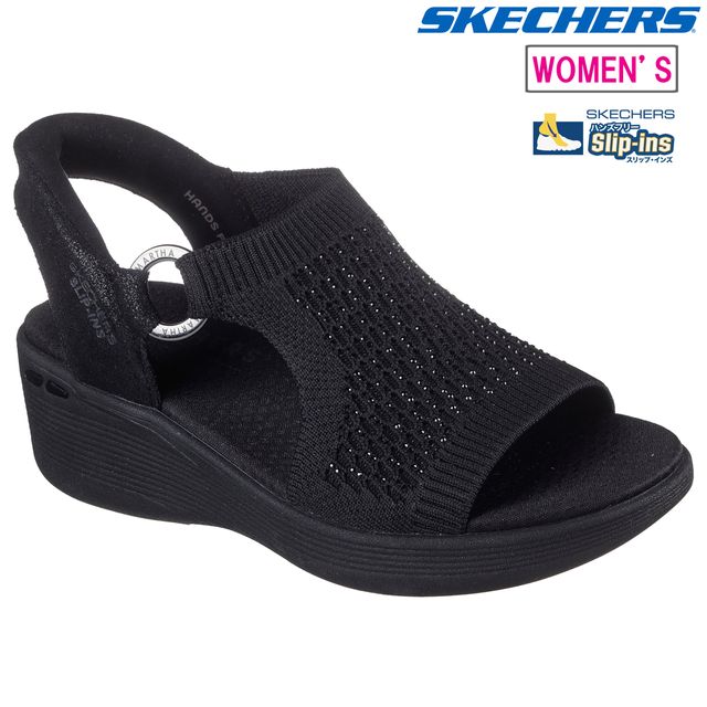 SKECHERS スケッチャーズ 【レディース】ピアライト パーク パス 【ブラック】 188001 サンダル スリップインズ PIER-LITE - PARK PATH