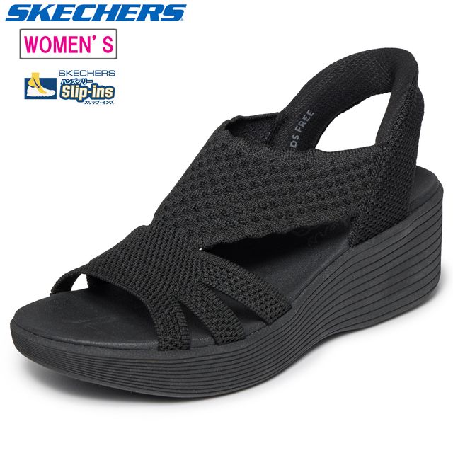 SKECHERS スケッチャーズ 【レディース】パラレル ライト サマー インバイト 【ブラック】【22.0cm】 120012 サンダル スリップインズ PARALLEL LITE - SUMMER INVITE