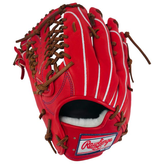 Rawlings ローリングス 【原則として軟式用】HOH PRO EXCEL  Wizard #02【赤いことオレンジ色】【左投げ用】【外野手手用】 【大きさ12.5】GR6HW2B88MG HOH プロエクセル はやりっ児 子指2本入れ コユニ