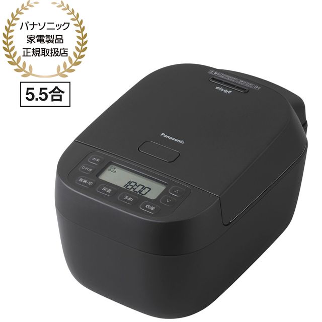 Panasonic パナソニック 炊飯器 おすすめ 5.5合炊き 可変圧力IHジャー炊飯器 おどり炊き SR-N310E-K 備長炭入りのコーティングを採用 お手入れ点数は2点のみ|GIMMICK