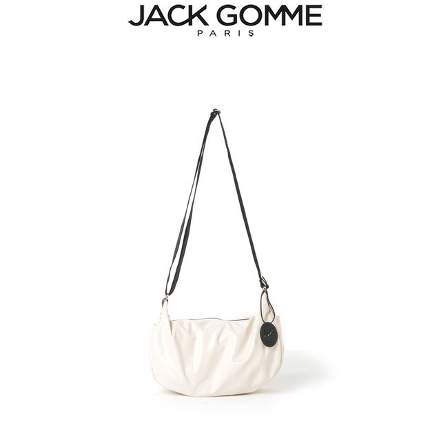 Jack Gomme ジャックゴム LIRIS【アイボリー】ショルダー 同色ポーチ付 10062012520040 LIGHT VEGAN AQUA フランス製 【正規販売店】｜GIMMICK