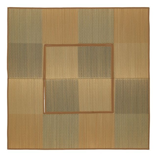萩原 ハギハラ 掘りごたつ対応い草ラグ 約240×240cm ベージュ 81909003 メーカー直送 同梱不可 カード決済のみ対応 沖縄・北海道・離島お届け並びに時間指定不可|GIMMICK