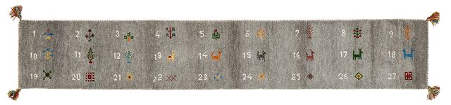 萩原 ハギカラ ギャッベ 勝手もとつや消し ヌメロ 約40×240糎 薄墨色 270084006 製造会社直送 同梱不可 歌留多決済のみ相応う 沖縄・北海道・離島お届け並びに第四次元任じる不可