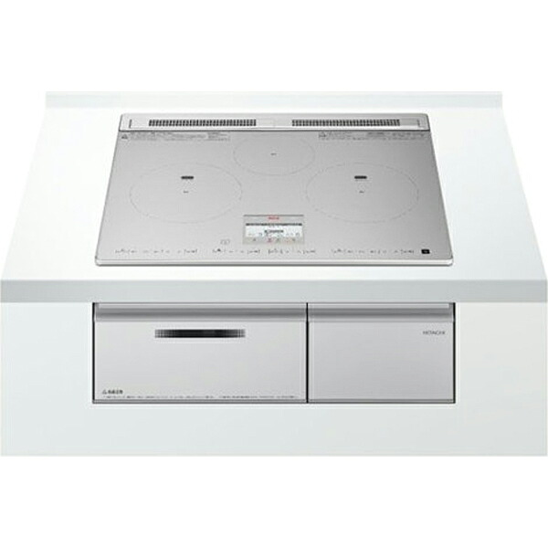 【大型商品の為時間指定不可】 HITACHI 日立 IHクッキングヒーター ビルトイン 60cm 3口 N8ATシリーズ[鉄・ステンレス対応]HT-N8ASTF S シルバー 【こちらの商品は、沖縄県、離島の配送が出来ませんのでご了承下さいませ。】｜GIMMICK