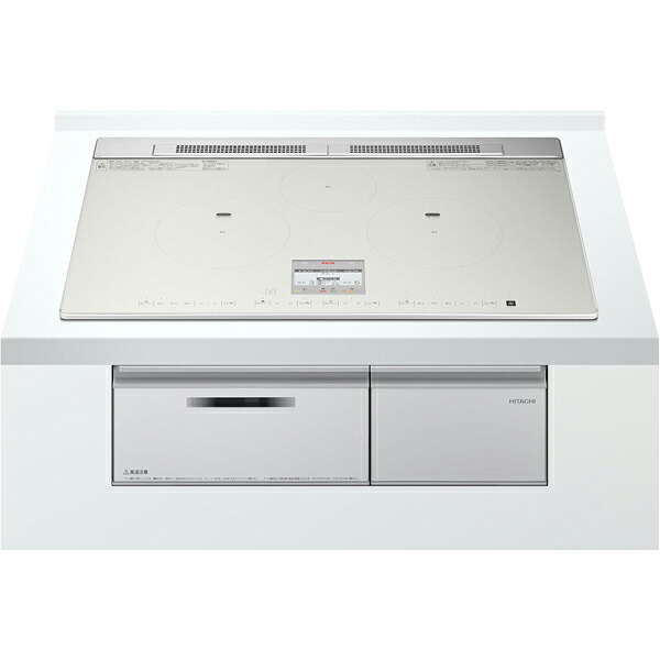 【大型商品の為時間指定不可】 HITACHI 日立 IHクッキングヒーター ビルトイン 75cm 3口 N80Tシリーズ[鉄・ステンレス対応]HT-N80STWF S ライトシルバー 【こちらの商品は、沖縄県、離島の配送が出来ませんのでご了承下さいませ。】｜GIMMICK