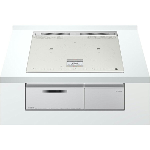 【大型商品の為時間指定不可】 HITACHI 日立 IHクッキングヒーター ビルトイン 60cm 3口 N80Tシリーズ[鉄・ステンレス対応]HT-N80STF S ライトシルバー 【こちらの商品は、沖縄県、離島の配送が出来ませんのでご了承下さいませ。】｜GIMMICK