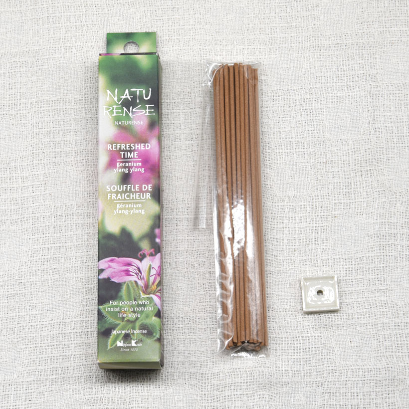 楽天市場 40本入り お香 リフレッシュタイム ゼラニウム イランイラン 日本香堂 Naturense 自然素材 香り アロマ ナチュラル プレゼント ギフト ぎんがどう