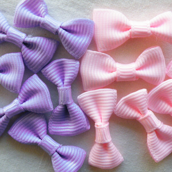 楽天市場 リボンパーツ ６個入 ３ｃｍ 可愛い モチーフ パーツ 手作り 手芸 モチーフ ヘアクリップ ヘアアクセ ヘアゴム ピンク パープル 紫 手芸 の店ギンガム