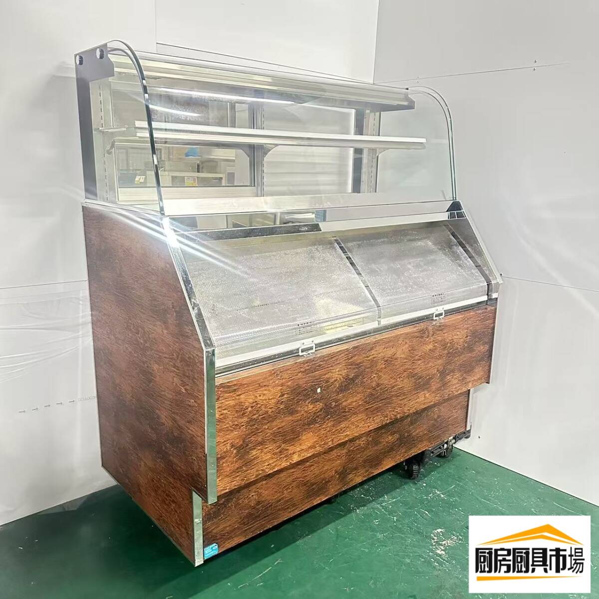 ヤ取終了8/8】≪y270≫美品 動OK フクシマ 平型 オープン ショーケース