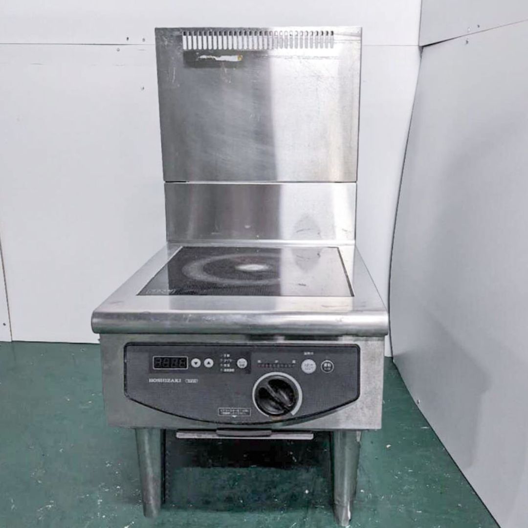 【中古品】番号149◆ホシザキ 業務用電磁調理器 HIH-5LB形　3相200ｖ幅450×奥行600×高さ430　動作問題なし☆