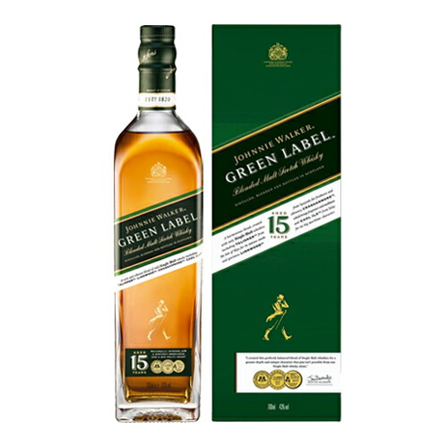 【全品P3倍】 ジョニーウォーカー グリーンラベル15年 700ml スコッチ ウイスキー johnnie walker green label scotch whisky[長S] 全品P3倍は4/4 20:00～4/10 01:59まで