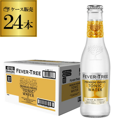 【楽天市場】送料無料 フィーバーツリー プレミアムトニックウォーター 200ml瓶×24本 ケース販売 Tonic Water カクテル ジン