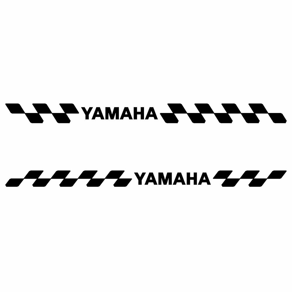 楽天市場】ヤマハ YAMAHA ステッカー チェッカー エンブレム 枠サイズ