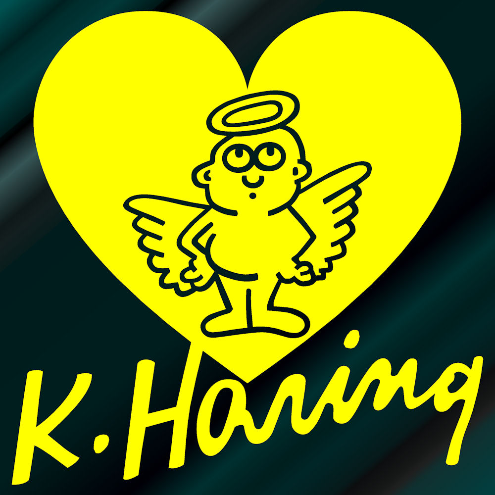 楽天市場】キースへリング 天使 サイン ステッカー 車 アウトドア