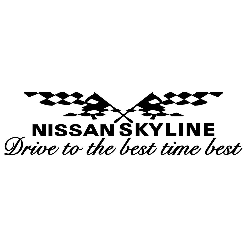 ＮＩＳＳＡＮ ＳＫＹＬＩＮＥ スポーツ ステッカー 車種名が選べる！・英１５文字迄入る！ 日産 スカイライン 車 ステッカー かっこいい 外装 デカール カッティングシート ステッカー サイズ：１５ｃｍ×５４ｃｍ 注）：※ 書体変更は出来ません！