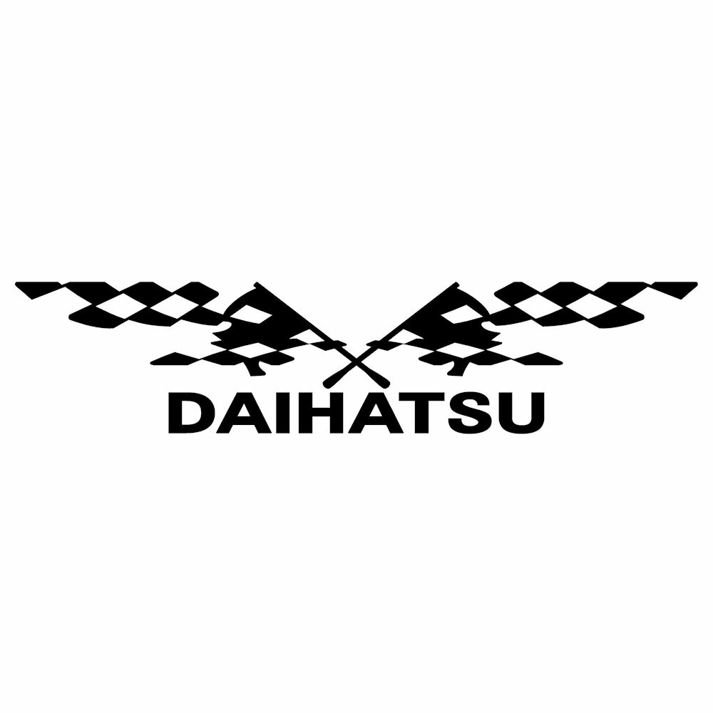 楽天市場】ＤＡＩＨＡＴＳＵ ダイハツ 車 ブランド メーカー ロゴ ステッカー 外装 ドレスアップ パーツ スポンサー広告 リアガラス 用 プロ仕様  かっこいい レーシング スポーツ エンブレム ステッカー 枠サイズ：１２ｃｍ×５０ｃｍ : カッティングステッカーの銀影工房