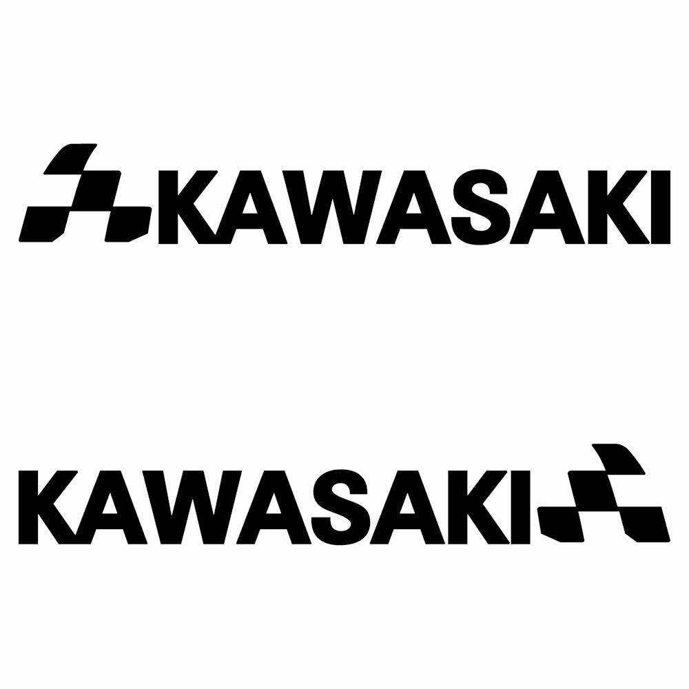 【楽天市場】カワサキ KAWASAKI バイク ステッカー チェッカー エンブレム 枠サイズ：4cm×23cm左右反転セット カッティング