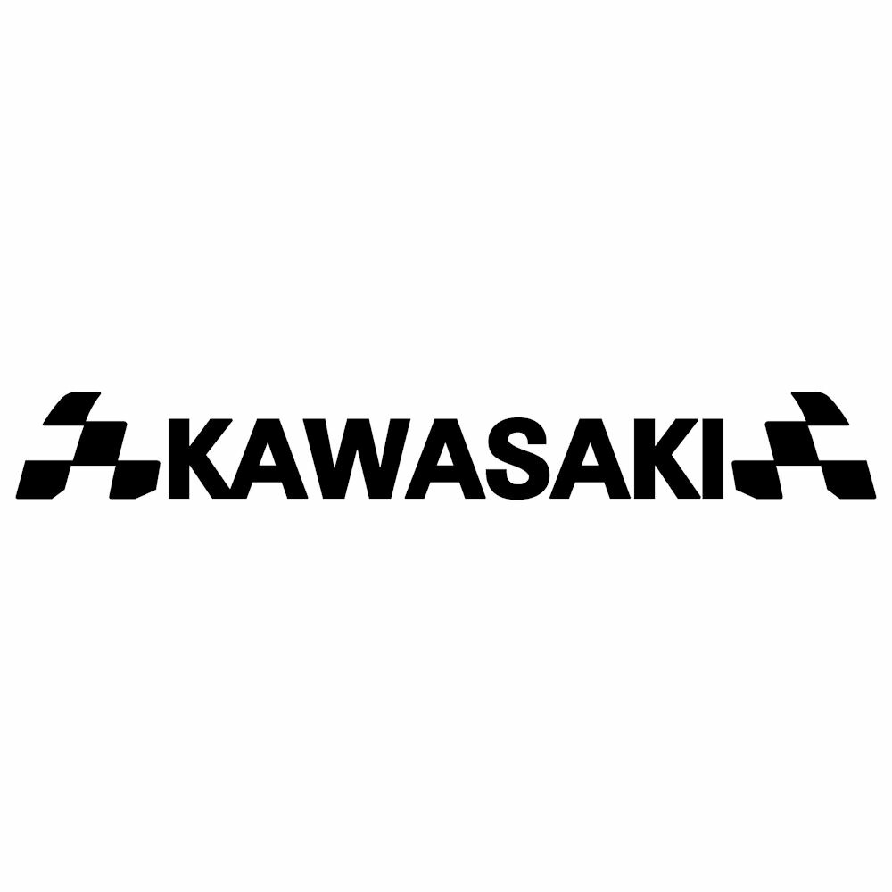 ｋａｗａｓａｋｉ カワサキ メーカー ロゴ エンブレム ステッカー 車 外装 パーツ 装飾 看板 広告 リアガラス ディスプレイ用 かっこいい