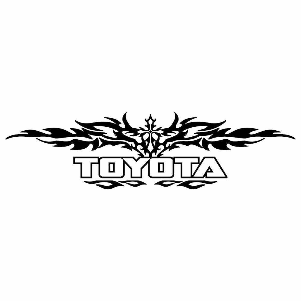 楽天市場 Toyota トヨタ ステッカー 十字架 車 ステッカー Diy ドレスアップ カー用品 外装 ロゴ エンブレム 枠サイズ １２ｃｍ ４２ｃｍ かっこいい カー ステッカー リアガラス カッティングステッカーの銀影工房