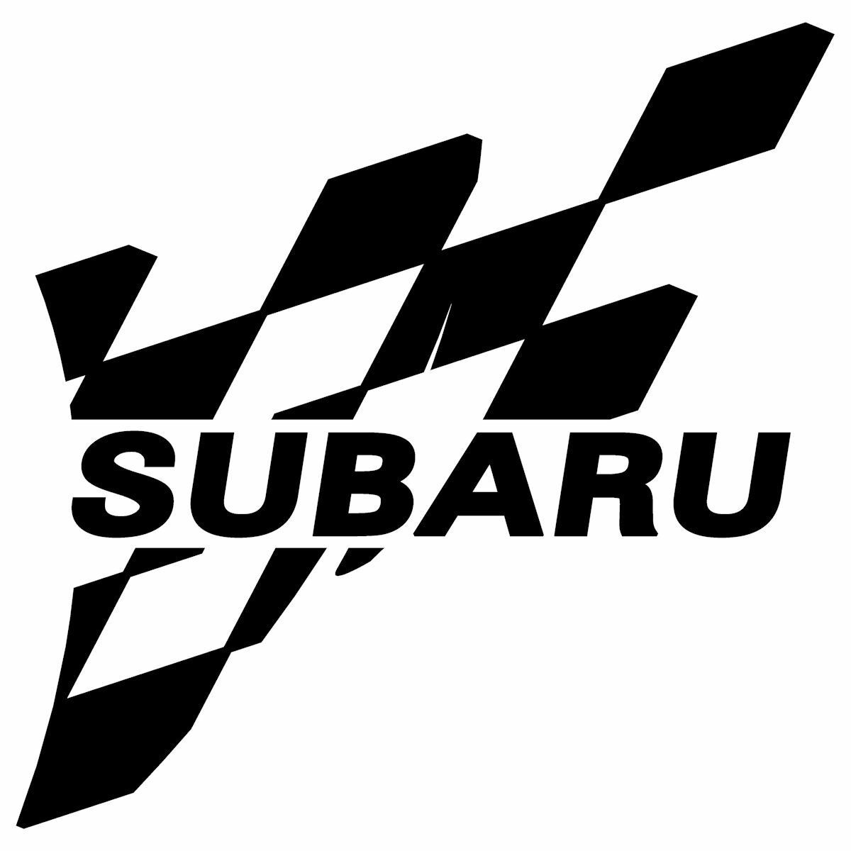 スバル 車 バイク用 ステッカー かっこいい スポーツ メーカー ロゴ チェッカー フラッグ 選べる ブランド エンブレム サイドミラー フェンダー カウル ヘルメット 燃料タンク ３M社製 純正 外装 レーシー ステッカー