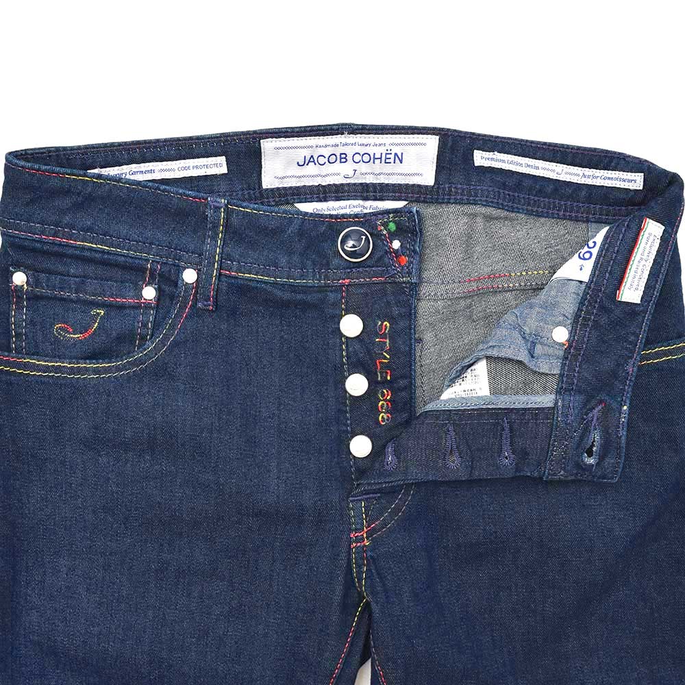 JACOB COHEN(ヤコブ コーエン)J688 RAINBOW ウォシュドコットンタイトストレートデニム 70743/919-W1 53095007052 JACOB COHEN(ヤコブ コーエン)J688 RAINBOW ウォシュドコットンタイトストレートデニム 70743/919-W1 53095007052