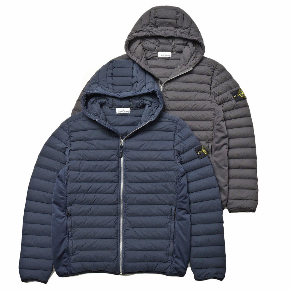 初回限定 楽天市場 Stone Island ストーンアイランド ガーメントダイストレッチナイロンフーデッドダウンジャケット fw Ginlet ジンレット オープニング大放出セール Bgcqatar Com
