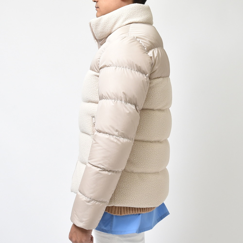 HERNO（ヘルノ）ポリエステルボアフリース×ナイロンスタンドカラーダウンブルゾン PI0796U-12320 14012012132  コート・ジャケット