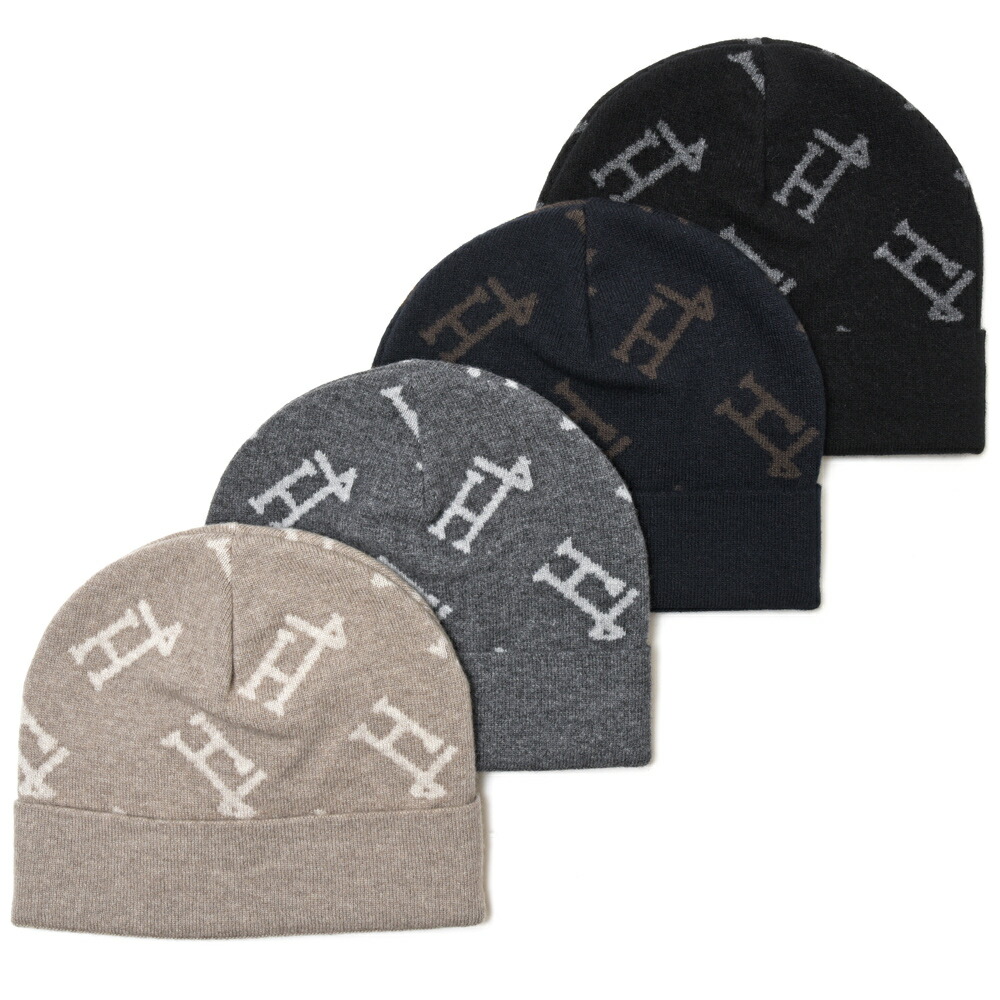 レア☆HERNO☆ヘルノ☆［H］ロゴニット帽子☆ビーニー レア☆HERNO
