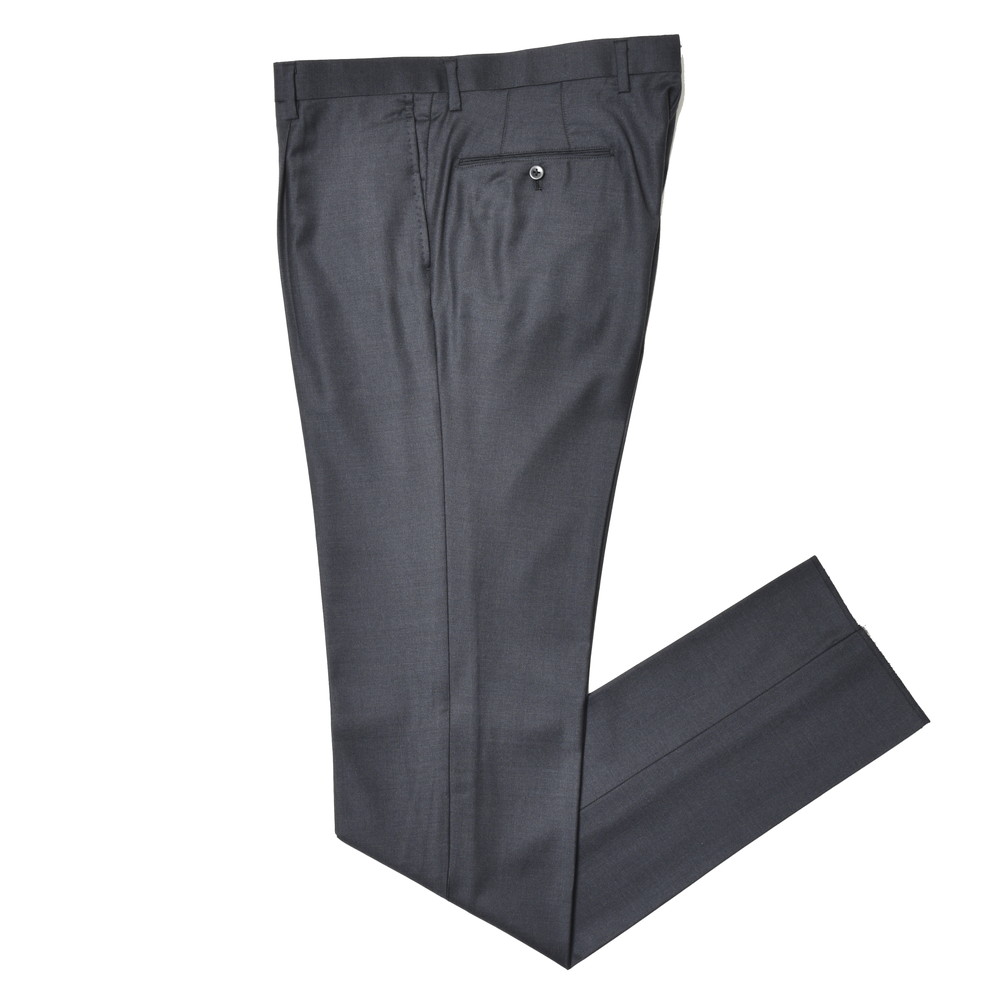 guji（グジ） SUPER150'sウールソリッド1プリーツテーパードパンツ (MADE BY RING JACKET / LoroPianaファブリック使用)【オールシーズン】13032200028