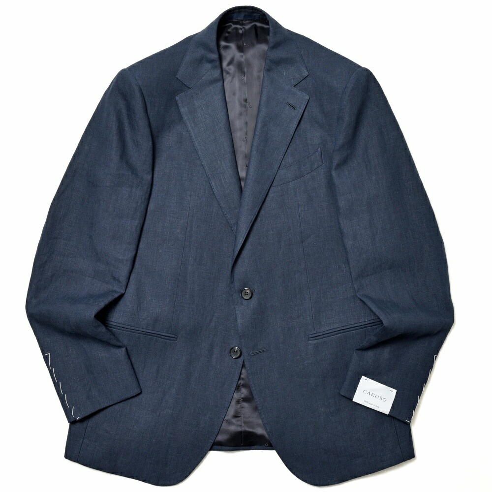 CARUSO ブラックダブルジャケット　46 Caruso（カルーゾ）の「【別注】CARUSO ウールツイル ダブル