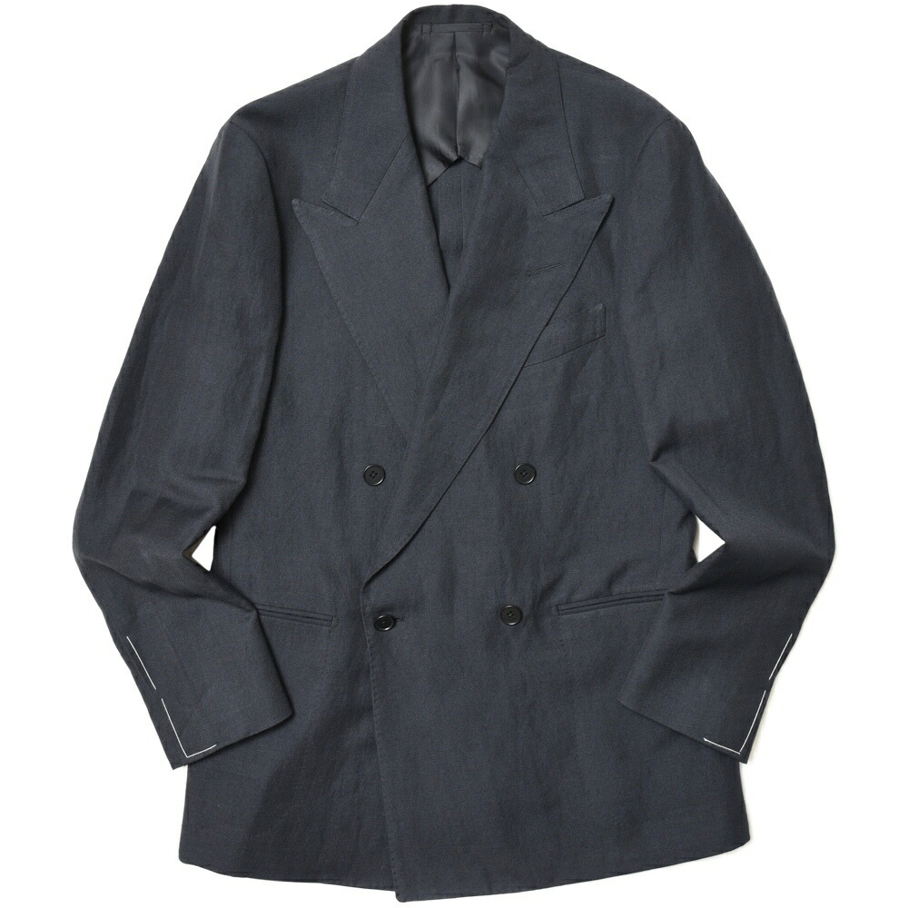 garoh（ガロウ） jacket03 ウールリネン4Bダブルジャケット 17041800217