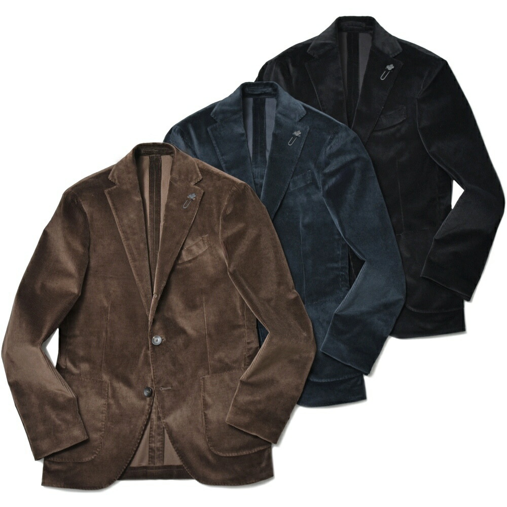 LARDINI（ラルディーニ）ADVANCE現金前貸し ストレッチコットンコーデュロイ3B上衣 JA6000AQ/IVSF63403 17042000109