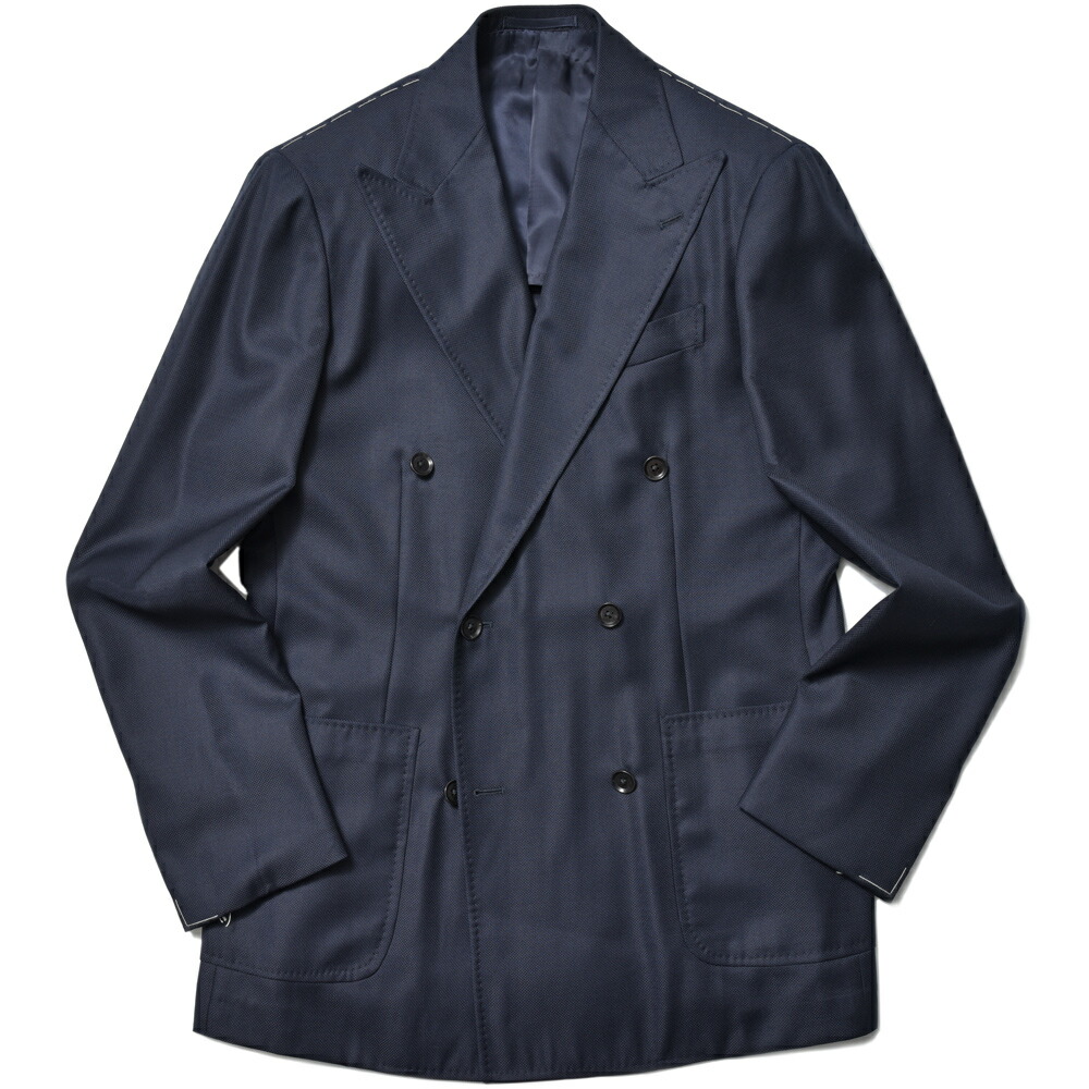 guji（グジ）SUPER130'sウールホップサック6Bダブルジャケット GUJ-03F (MADE BY RING JACKET / LoroPianaファブリック使用)【オールシーズン】17042201028｜ginlet（ジンレット）
