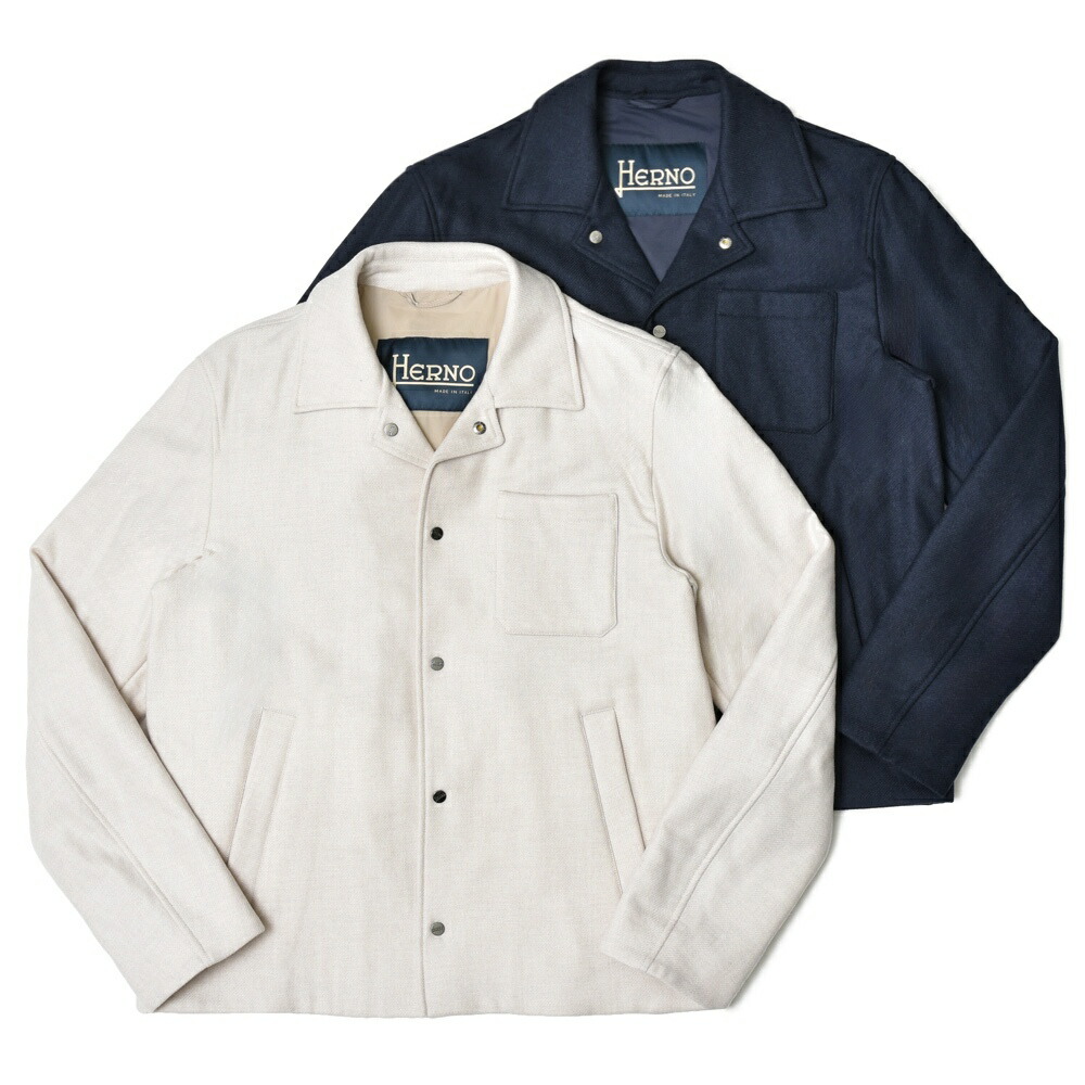 HERNO（ヘルノ） ウールリヨセルライトフランネルパデッドジャケット GI000445U-33429R 14042005132