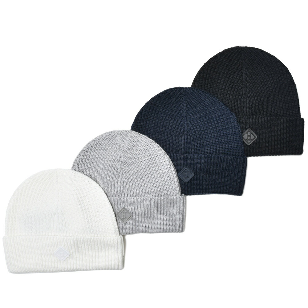 新品！ヘルノHERNOケーブルニットロゴカシミヤ入りウールビーニー 新品！ヘルノHERNOケーブルニットロゴカシミヤ入りウールビーニー