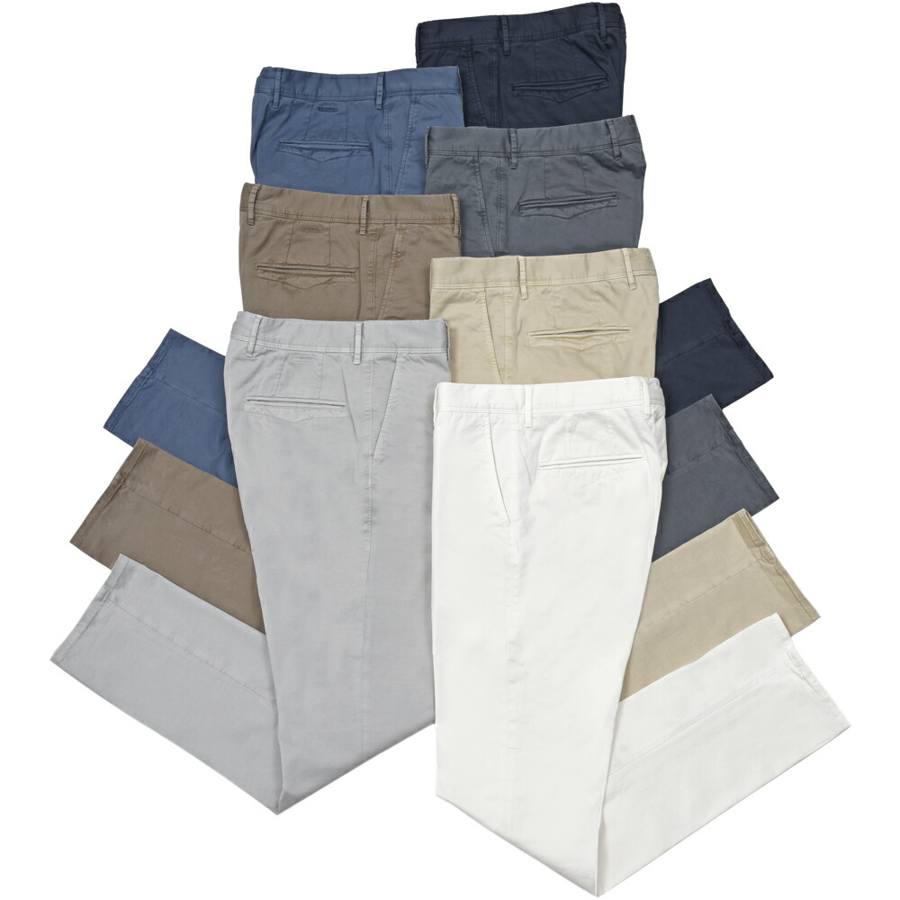 INCOTEX SLACKS（インコテックス スラックス）SLIM FIT ガーメントダイオーガニックコットンストレッチチノテーパードパンツ 18S100/9664A/31582 13051000052