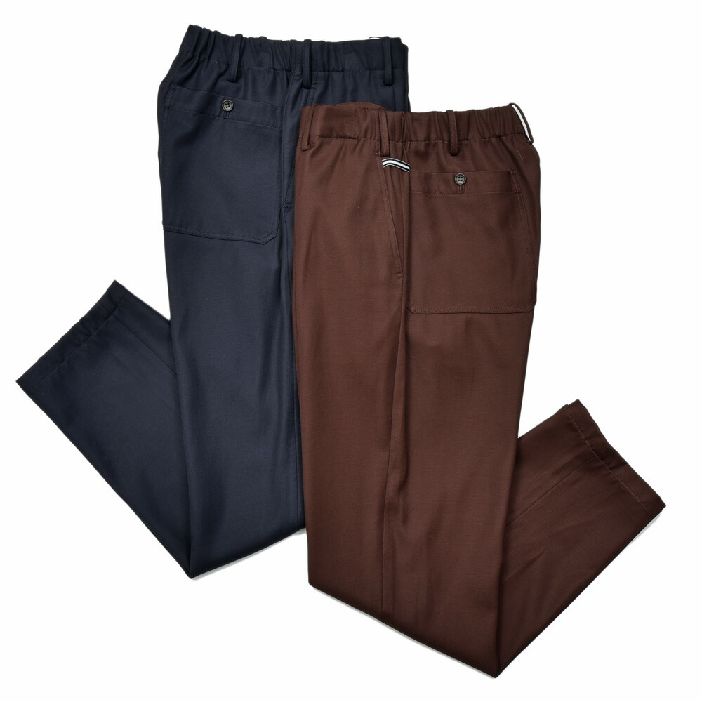 AMBELL(アンベル) KEY PIECE レーヨンコットンツイル1インプリーツテーパードパンツ 00016-2(2) genderless 13051700163