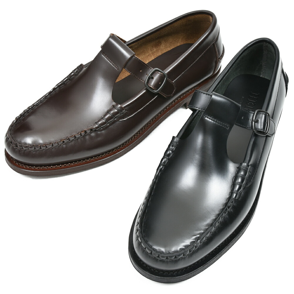 楽天市場】ヘリュー HEREU ローファー Tバーローファー ブラック