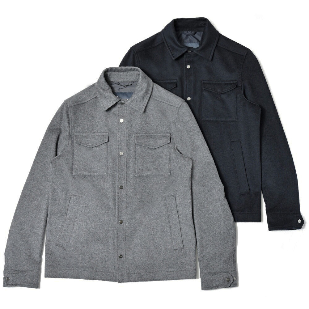 HERNO（地獄ノ）ウールカシミアフランネルシャツブルゾン GI000312U-33318 14052005132