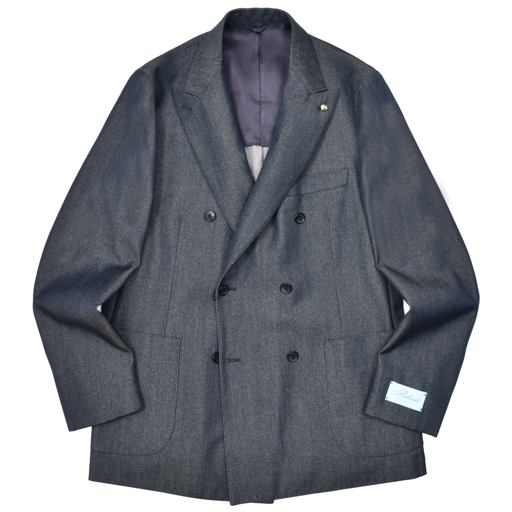 Belvest（ベルベスト） ウールコットンデニムダブルジャケット 17052200020 121,000円