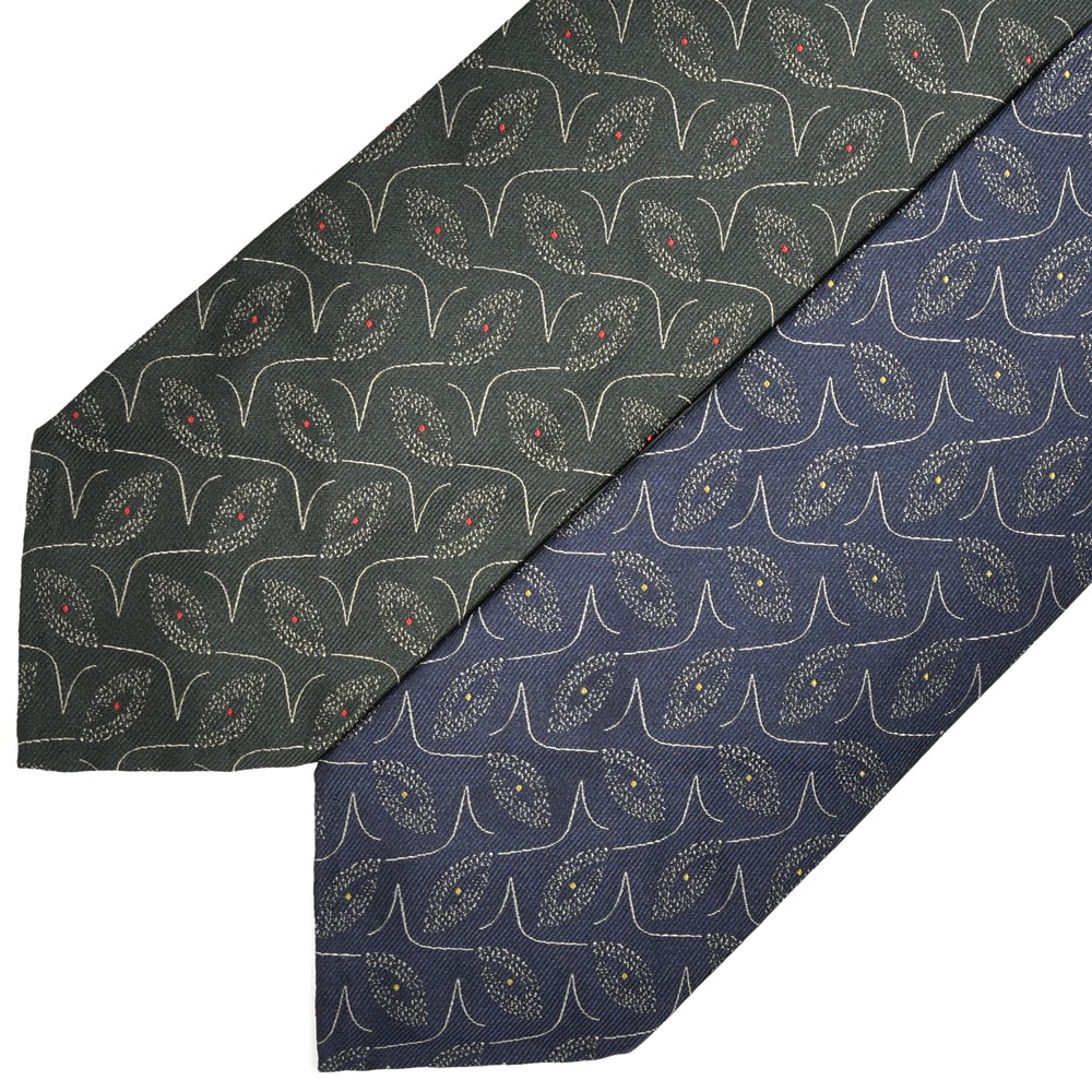 Atto Vannucci アットヴァンヌッチ　ネクタイ　緑　小紋柄 Atto Vannucci Vannucci【アットヴァンヌッチ】ネクタイ 50018