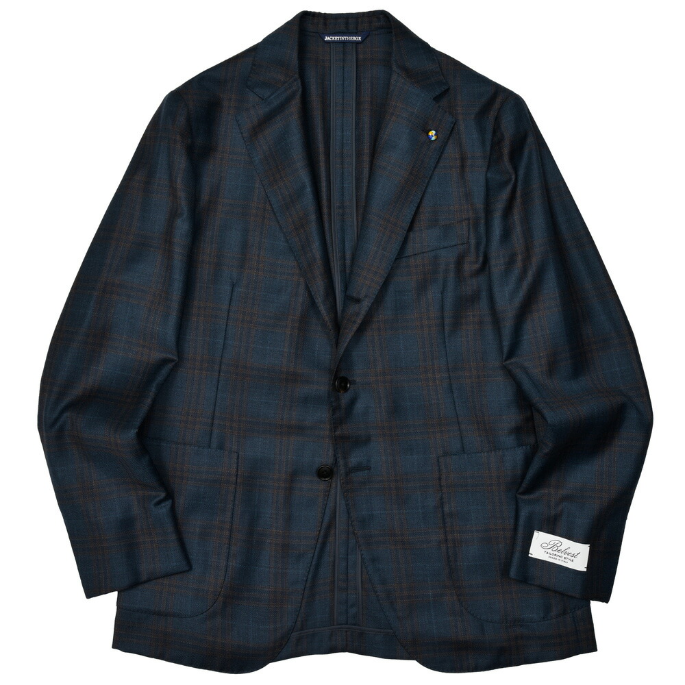 Belvest（呼びりんより良い）ウールタータンチェック3B上衣 / JACKET IN THE BOX 17052205020