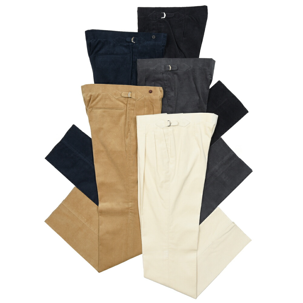 IGARASHI TROUSERS（五十嵐虎ウザーズ）コットンコーデュロイサイドアジャスター2筋目ズボン下 / 引っ切り無い 13052238187