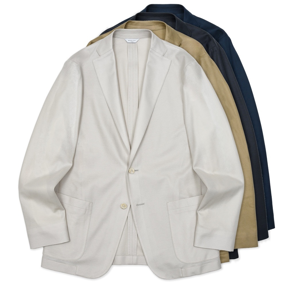 【S30】BOGLIOLI（ボリオリ）EMPTYエンプティ コットンホップサックジャージ2Bジャケット 0G0166/SB5024 17061000039 PS3｜ginlet（ジンレット）