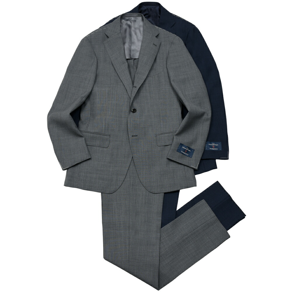 guji（グジ）羊毛トロピカル3B1筋目背広 MADE BY RING JACKET / Ermenegildo Zegna - ISLAND FLEECE 17161206028