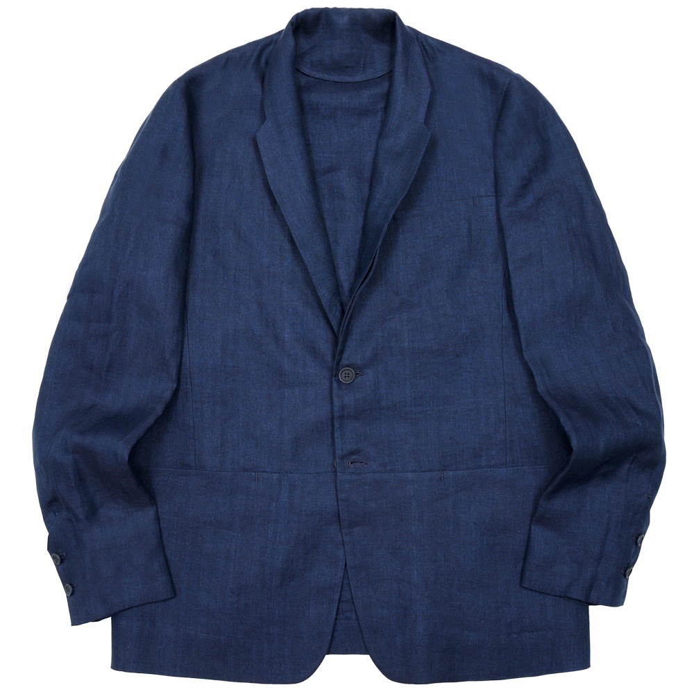 SEASE（シーズ） ELLEN BLAZER2.0 リネンコットンヘリンボーンスタンドカラージャケット JB033TN403 17061008039