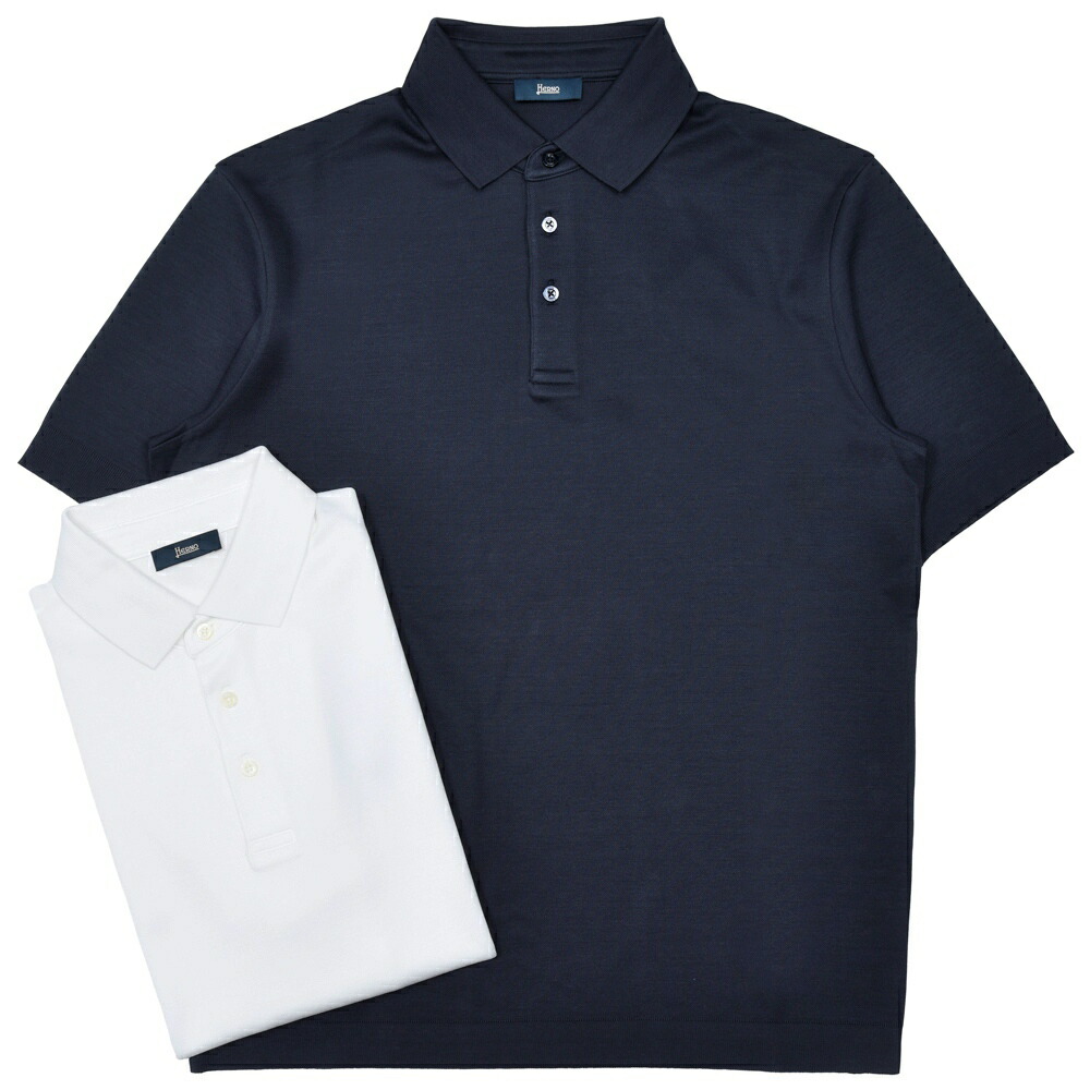 HERNO（ヘルノ）コットンニットエフェクトジャージS/Sポロ JPL00125U-52059 12161000132｜ginlet（ジンレット） 30,030円