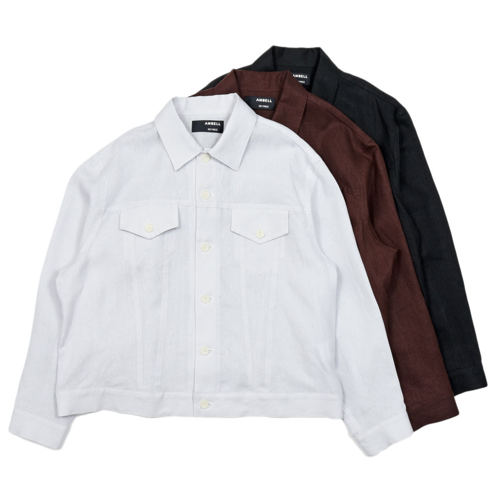 AMBELL(アンベル)KEY PIECE リネントラッカージャケット 00136 14061400163｜ginlet（ジンレット）